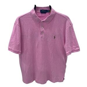Polo Ralph Lauren Men's LG Classic Fit Pink Small Pony Polo Shirt